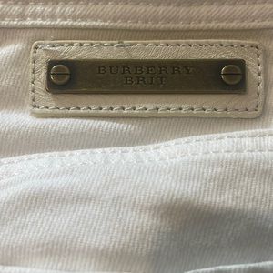 Burberry Brit skinny leg Burrington 26w white jeans